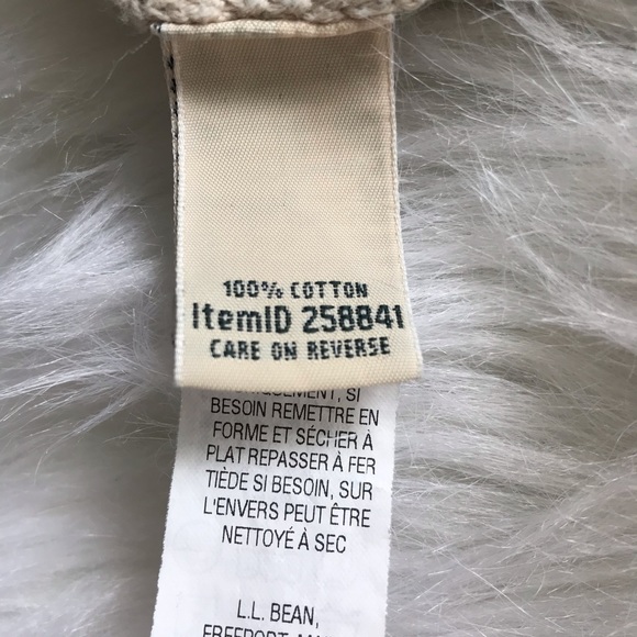 L.L. Bean Vintage Fisherman Sweater Cable Knit XL - Picture 4 of 8